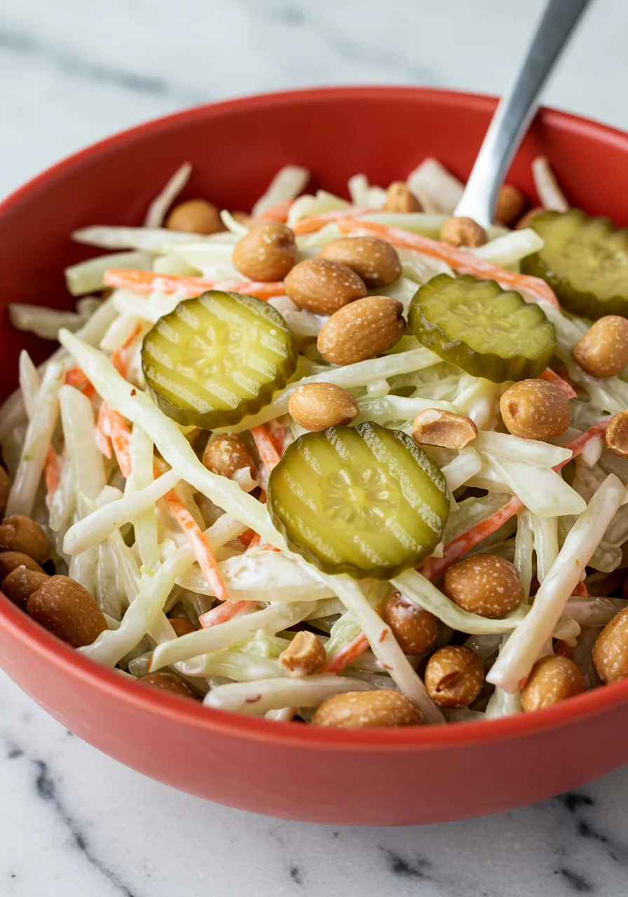 Pickle Peanut Slaw